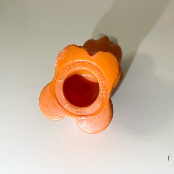 Vintage 90s Fisher Price Little People Wheelies Farmer and Cow Farm Animals - Picture 9 of 16